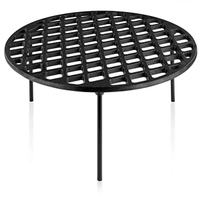 Afbeelding van BBQ Toro gietijzeren grillrooster Ø 40 cm met 3 poten rond onderzetter Dutch Oven Grill accessoires statief, grillrooster, rooster, pannenhouder,