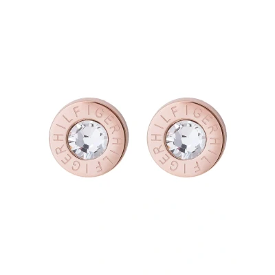 Afbeelding van Tommy Hilfiger Classic Signature Oorbellen roségoldcoloured, Dames, Maat: One Size, Roségold coloured