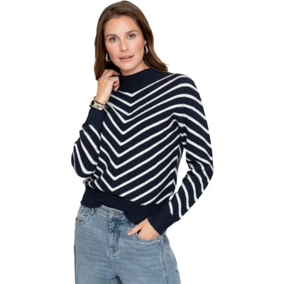 Afbeelding van Geisha Trui Stripes Turtleneck Blauw/dessin XXL