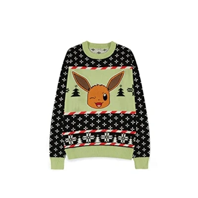 Afbeelding van Pokémon Kersttrui XL Eevee Multicolours