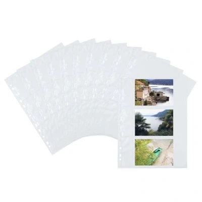 Afbeelding van Herma Zichtmappen wit 9x13 cm liggend 10 hoesjes