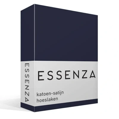 Afbeelding van Essenza Satin Hoeslaken 80 x 200 Nightblue