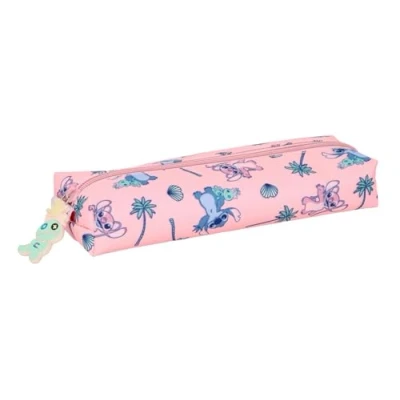 Afbeelding van STITCH BEACH Rechthoekige pennenetui voor kinderen, ideaal schoolgaande comfortabel en veelzijdig, kwaliteit sterkte, 22 x 7 40 cm, pastelroze, M, casual, Pastel roze, informeel