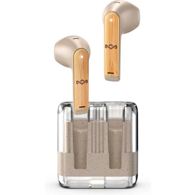 Afbeelding van House of Marley Zion Draadloze Oordopjes Oortjes Draadloos Bluetooth Met Oplaadcase 16 uur Speeltijd Duurzaam en Lichtgewicht Ontwerp USB C Cream