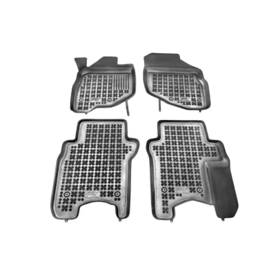 Afbeelding van REZAW PLAST 200910 Vloermatset Rubber voor en achter 4 Zwart Op maat gemaakt HONDA: Jazz 2
