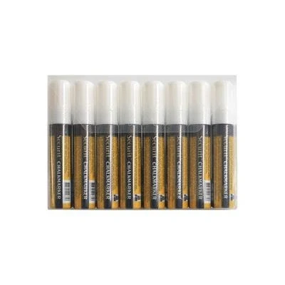 Image de 8 feutres craie 7 15mm blanc