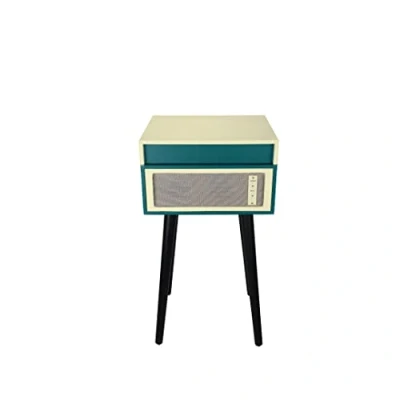 Image de Platine vinyle Halterrego Cottage Bleu Canard