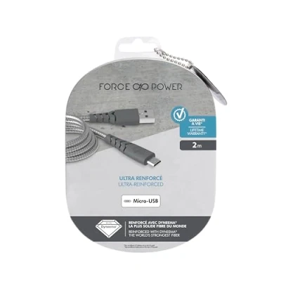 Afbeelding van FORCE POWER CABLE RENINFORCED USB MICRO 2M