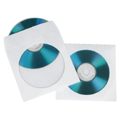Afbeelding van Hama Cd/Dvd Sleeves Papier Wit 50 Stuks