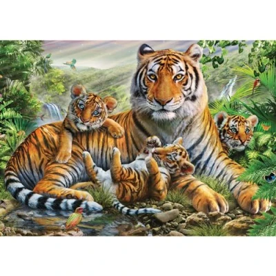 Image de Puzzle 1000 pièces Schmidt Tigre et petits