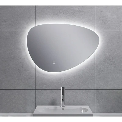 Afbeelding van Wiesbaden Uovo spiegel eirond met LED, dimbaar 60 cm