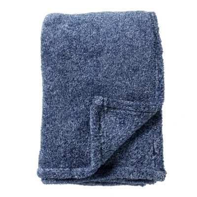 Afbeelding van Dutch Decor OSCAR Plaid 140x180 cm gemêleerde fleece deken lekker zacht Insignia Blue blauw