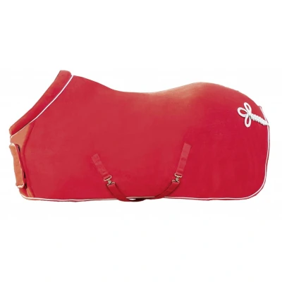 Image de HKM Couverture Polaire avec Col Rouge 155/205