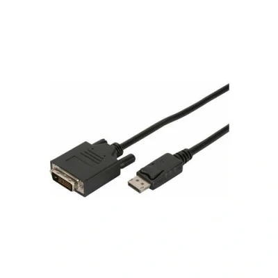 Image de DIGITUS Câble adaptateur DisplayPort (M) verrouillé pour DVI D vissable 1.1a 3 m support 1080p noir