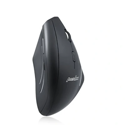 Afbeelding van Perixx Perimice 608 Ergonomische muis Radiografisch Optisch Zwart 6 Toetsen 1600 dpi Ergonomisch, Geïntegreerd scrollwiel