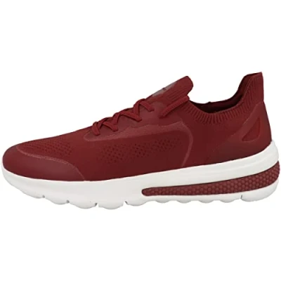 Afbeelding van Geox U Spherica Actif Sneakers laag, Heren, Maat: 41, Dark red Kunststof/ textiel