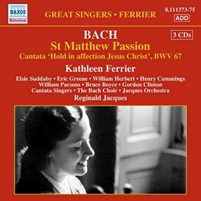 Afbeelding van Kathleen Ferrier Bach; St. Matthew (3 CD)
