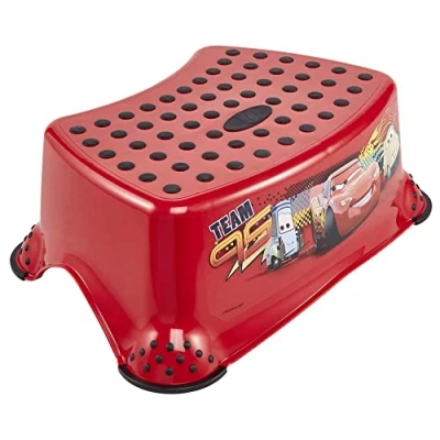 Image de keeeper Tabouret Disney Cars, De 3 à 14 ans Environ, Fonction Antidérapante, Tomek, Rouge Cerise