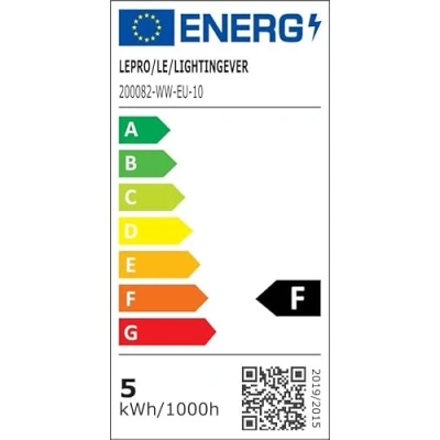 Afbeelding van LE GU10 Ledlamp, 4 W, 350 lumen, 2700 kelvin, warmwit, spaarlamp, vervangt 50 W halogeenlampen, 36 graden stralingshoek, 10 stuks