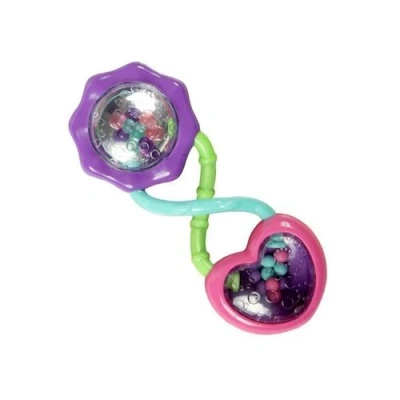 Image de Bright Starts Rattle and Shake Barbell rose