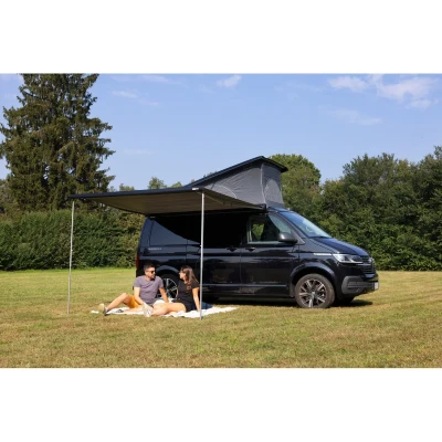 Afbeelding van Fiamma F43van 270 Cassetteluifel Deep Black Royal Grey Grijs Cassetteluifels