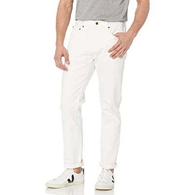 Image de Amazon Essentials Jean Coupe Athlétique Men&#039;s, Blanc Vif, 36W / 31L