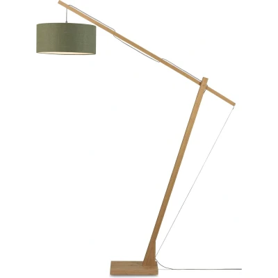 Afbeelding van GOOD&amp;MOJO Vloerlamp Montblanc Bamboe/Groen 175x47x207cm Bruin