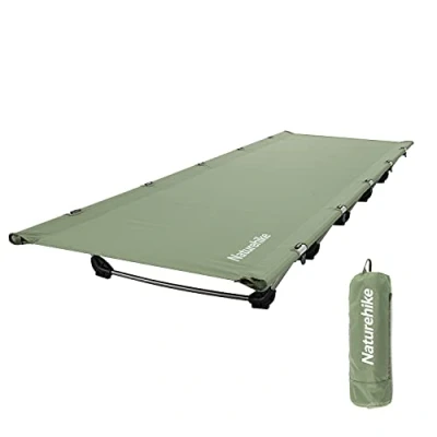 Afbeelding van Naturehike Campingbed,Ultralight Veldbed,Draagbaar,Inklapbaar Opklapbed voor Volwassenen en Slapen,Belastbaar tot 150 kg,Campingligstoel Kamperen,Wandelen,Thuis,Rugzakreizen, Kantoor,Lunchpauze