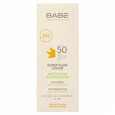 Image de Babé Sun Oil Free Super Fluid Mat Color SPF50 50ml