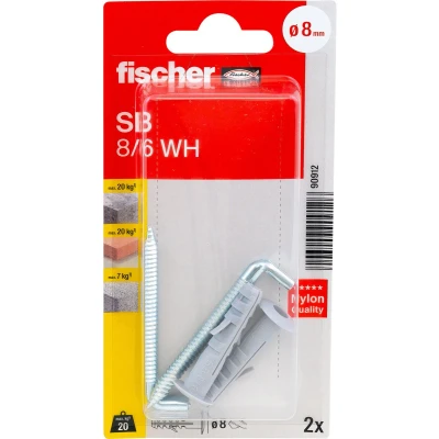 Afbeelding van Fischer SB 8/6 WH K NV Plug 40 mm 090912 1 set(s)