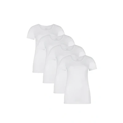 Afbeelding van Bamboo Basics KATE, 4ER PACK Hemd, Dames, Maat: 38, Weiß