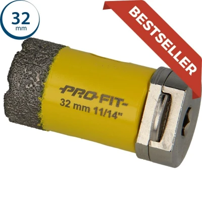 Afbeelding van Profit gatzaag/boor diamond dry ø32mm zeskant 10mm