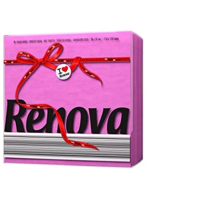 Afbeelding van Renova Papieren servetten Red Label Fuchsia 2 x 70