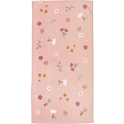Afbeelding van little dutch badlaken pink flowers