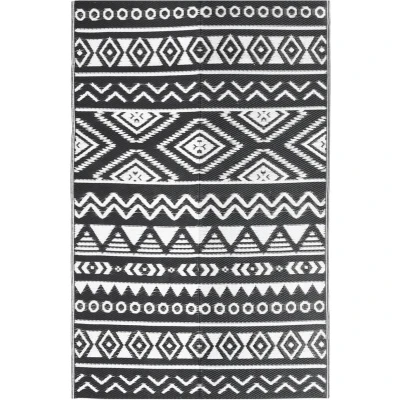 Afbeelding van Buitenkleed 120x180 cm polypropeen zwart