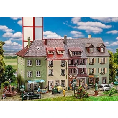 Afbeelding van Faller 3 Small town houses FA130708 modelbouwsets, hobbybouwspeelgoed voor kinderen, modelverf en accessoires