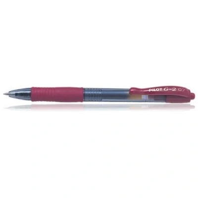 Afbeelding van Pilot G 2 Donkerrood medium 0.7mm 1 stuks