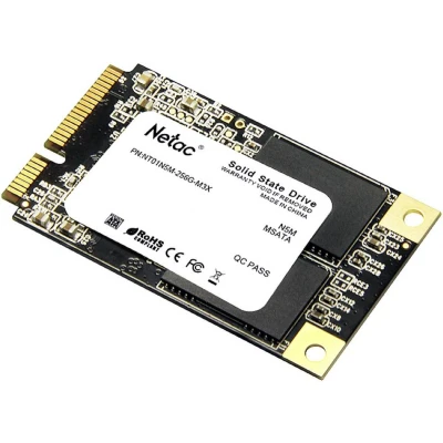 Afbeelding van Netac Technology 256 GB mSATA SSD harde schijf Retail NT01N5M 256G M3X