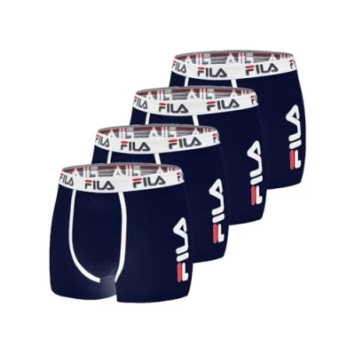 Afbeelding van FILA Fi/1bcx4/Fu5040 Boxershorts voor heren, 4 stuks, Nv