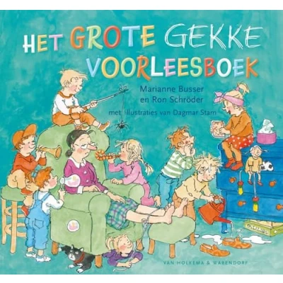 Afbeelding van Uitgeverij van holkema &amp; warendorf het grote gekke voorleesboek