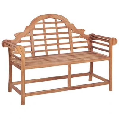Afbeelding van vidaXL Tuinbank 127x58,5x92,5 cm massief teakhout