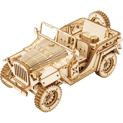 Afbeelding van Robotime Rokr Army Field Car MC701