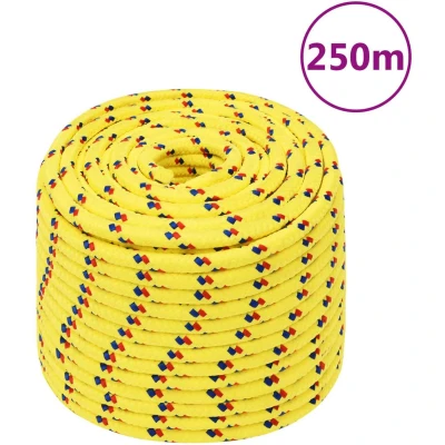 Afbeelding van Boottouw 14 mm 250 m polypropyleen geel