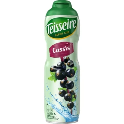 Afbeelding van Teisseire Cassis siroop voor koolzuurhoudende dranken, cocktails, fles 60 cl