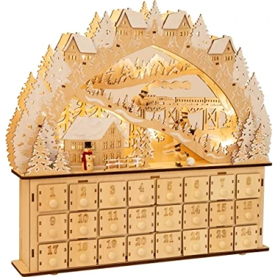Afbeelding van Small Foot Houten Adventskalender Ski