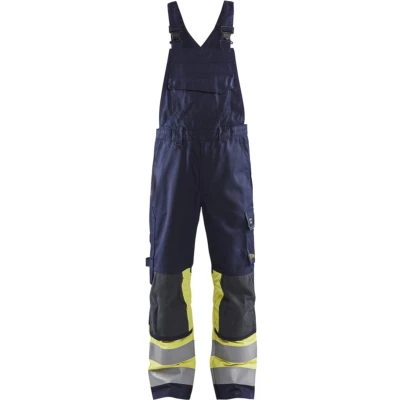 Afbeelding van Blaklader Multinorm bretelbroek Klasse 1 2607 1514 Marine/High Vis Geel C58