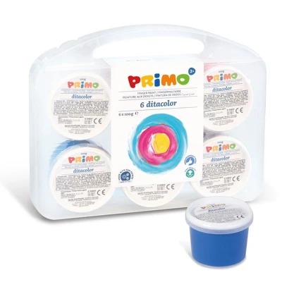 Afbeelding van PRIMO Vingerverf 6 kleuren
