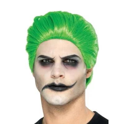 Afbeelding van Smiffys Slick Trickster Pruik Groen