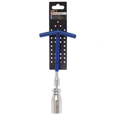 Afbeelding van Car Plus Bougiesleutel T greep 21 Cm Staal 16 Mm Blauw