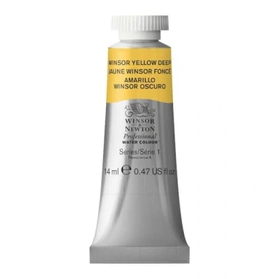 Afbeelding van Winsor &amp; Newton Professionele aquarelverf Aquarelverf, hoge helderheid, lichtecht, archiefkwaliteit, tube van 14 ml, kleur: donker Winsorgeel
